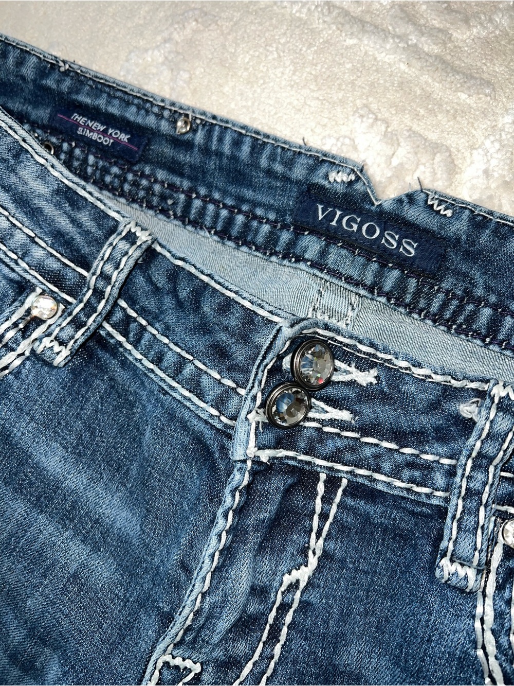 Buckle Vigoss Women’s Blue Boot Cut Jeans! Size 11/12 Length 33. Excellent - Picture 7 of 16